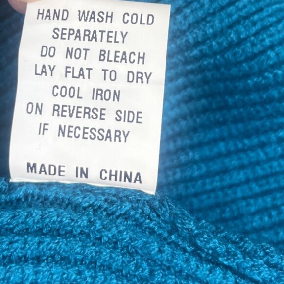 Fashpplar Ribbed Knit Sweater Womens Large Blue New - Picture 8 of 9